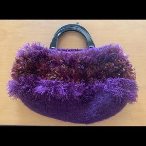 Hand knit purse